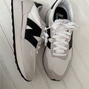 New Balance 237 White and Black Sneakers